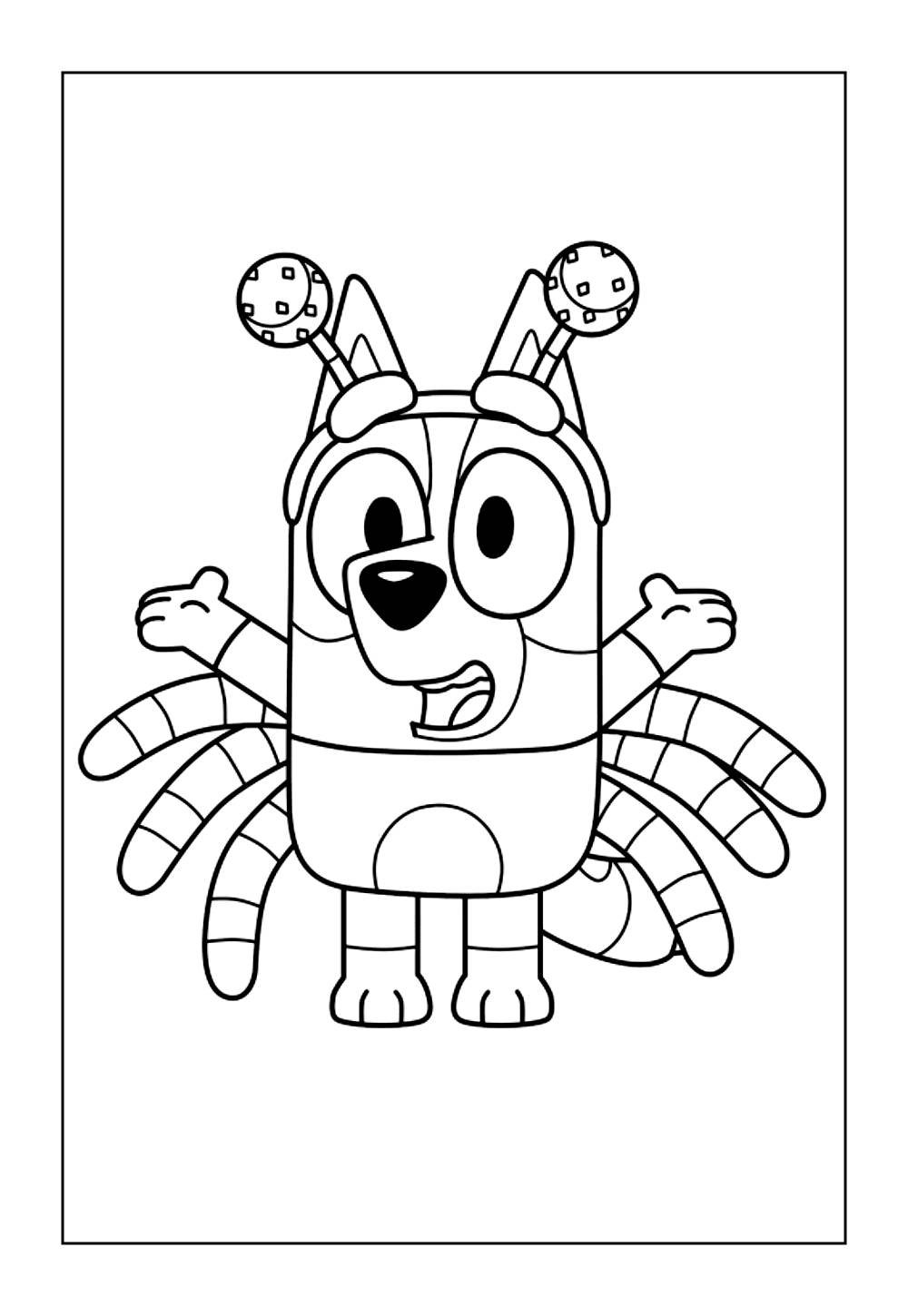 Desenho do Bingo para colorir