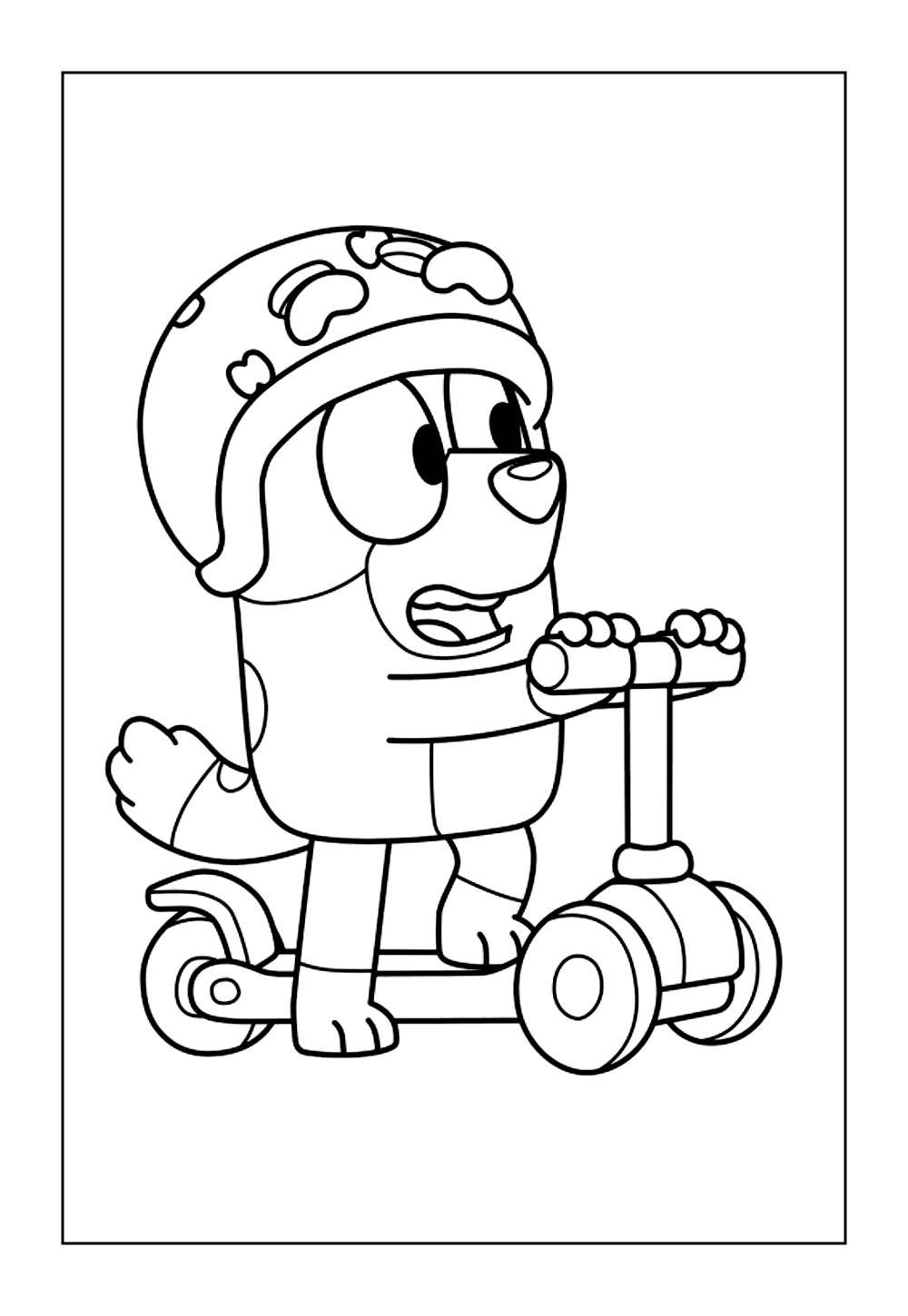 Desenho do Bingo para pintar