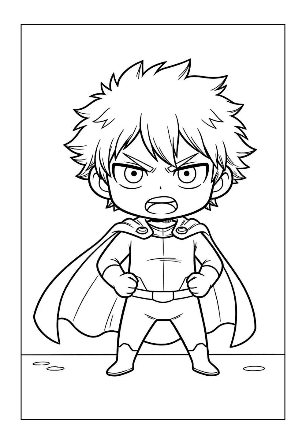 Desenho de My Hero para pintar