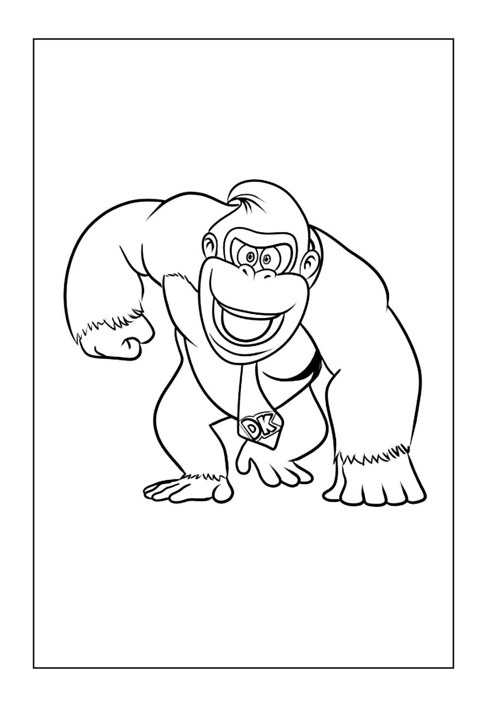 Donkey Kong para colorir