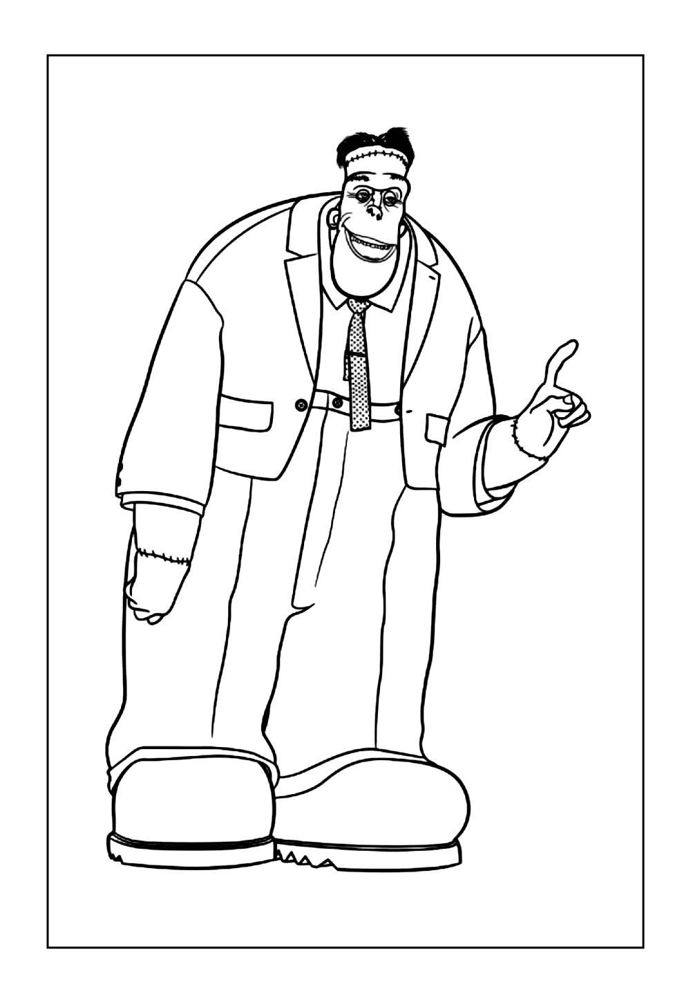 Desenho de Hotel Transilvânia para colorir