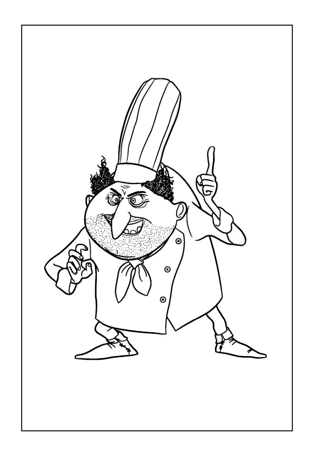 Desenho de Hotel Transilvânia para colorir