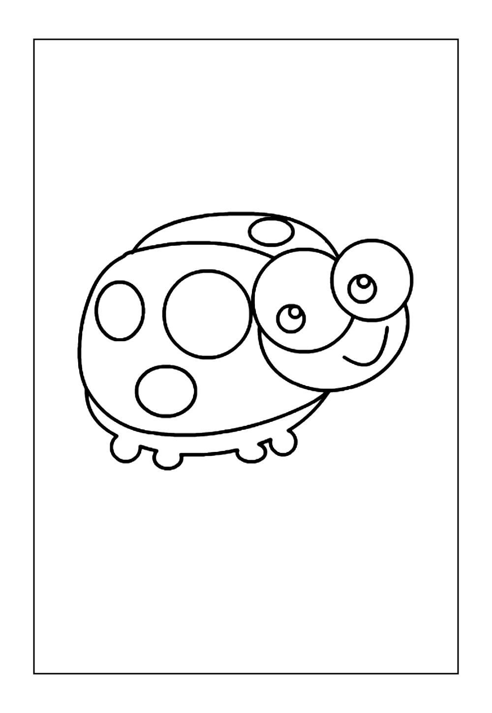 Joaninha para colorir