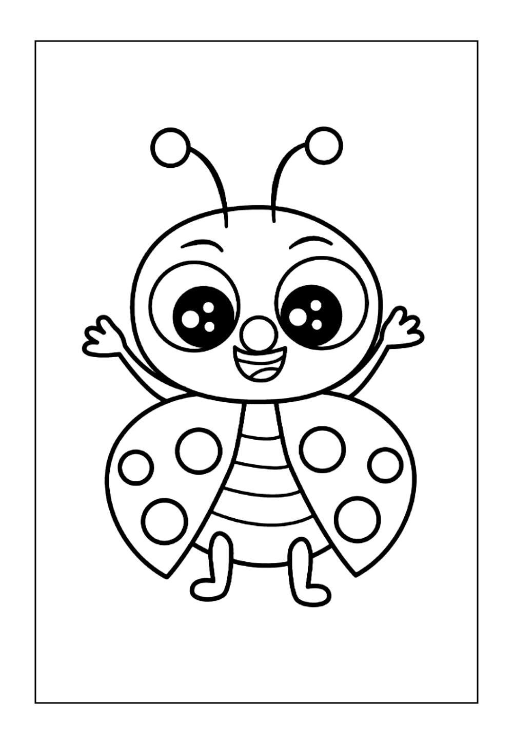 Desenho de Joaninha para colorir