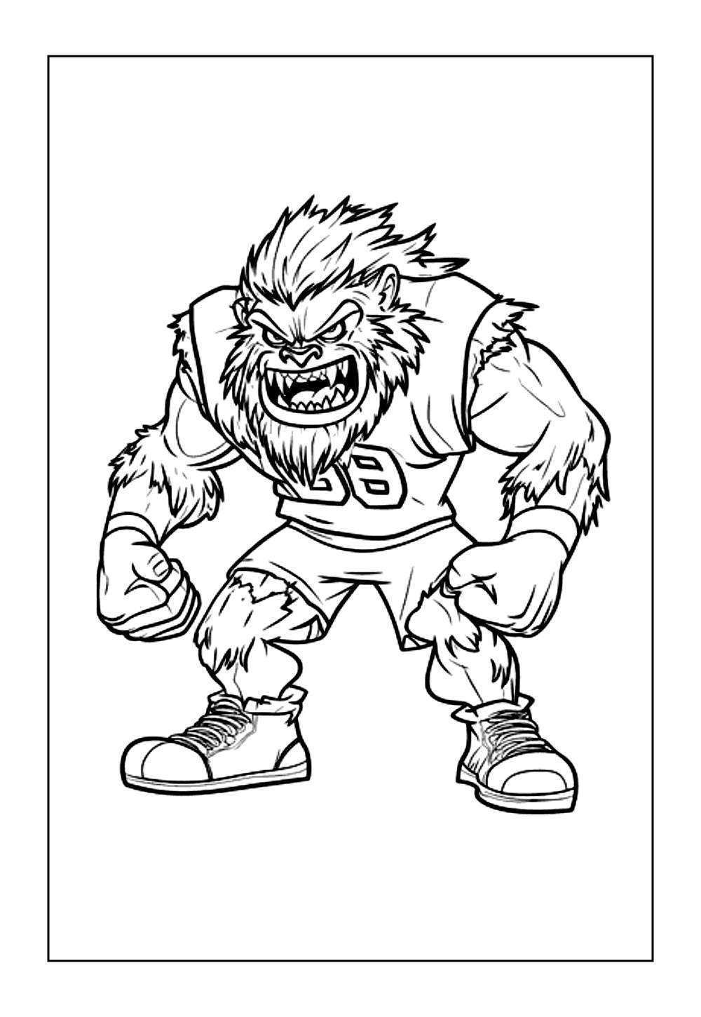 Desenho de Monstro para colorir