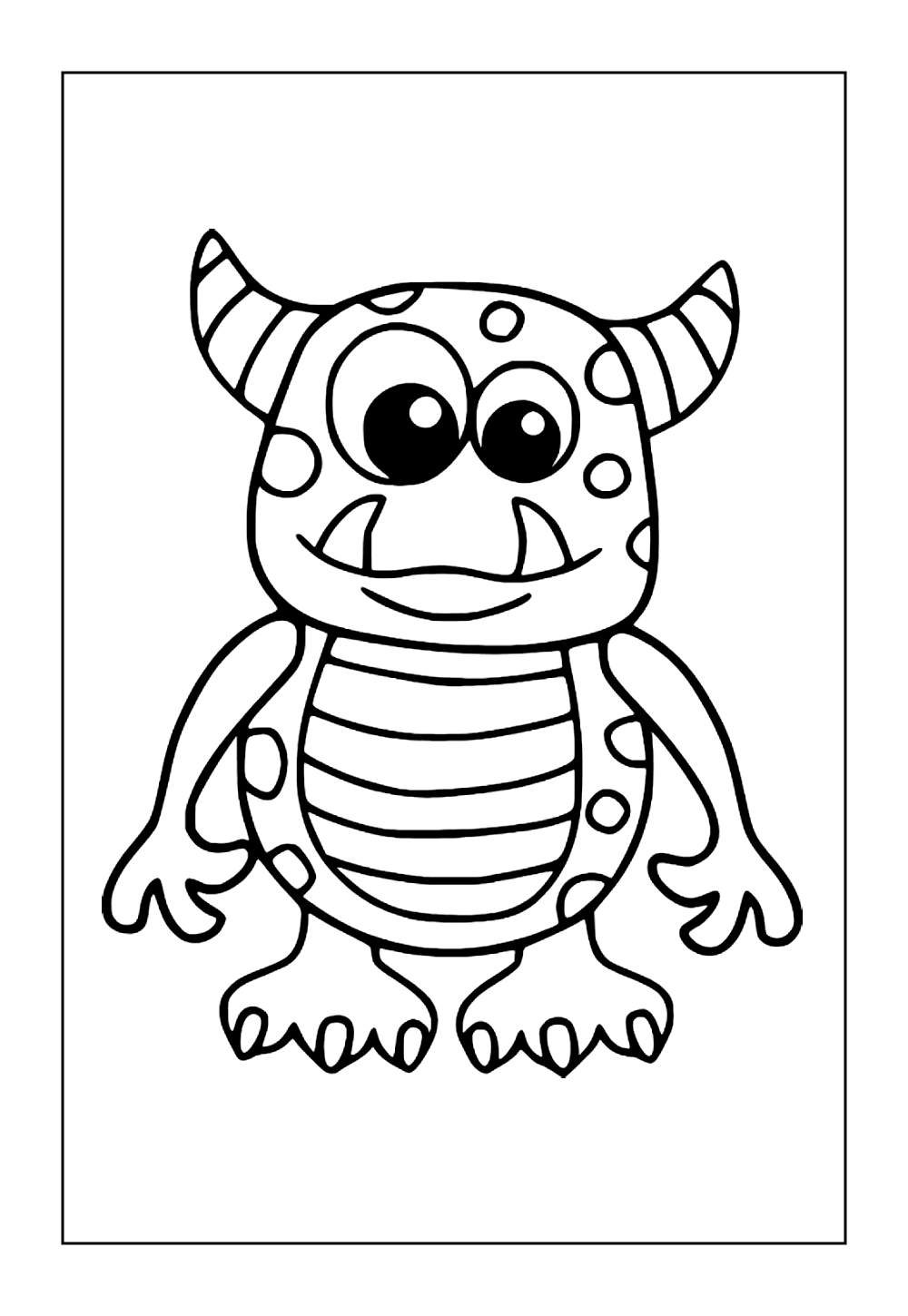 Desenho de Monstrinho para colorir