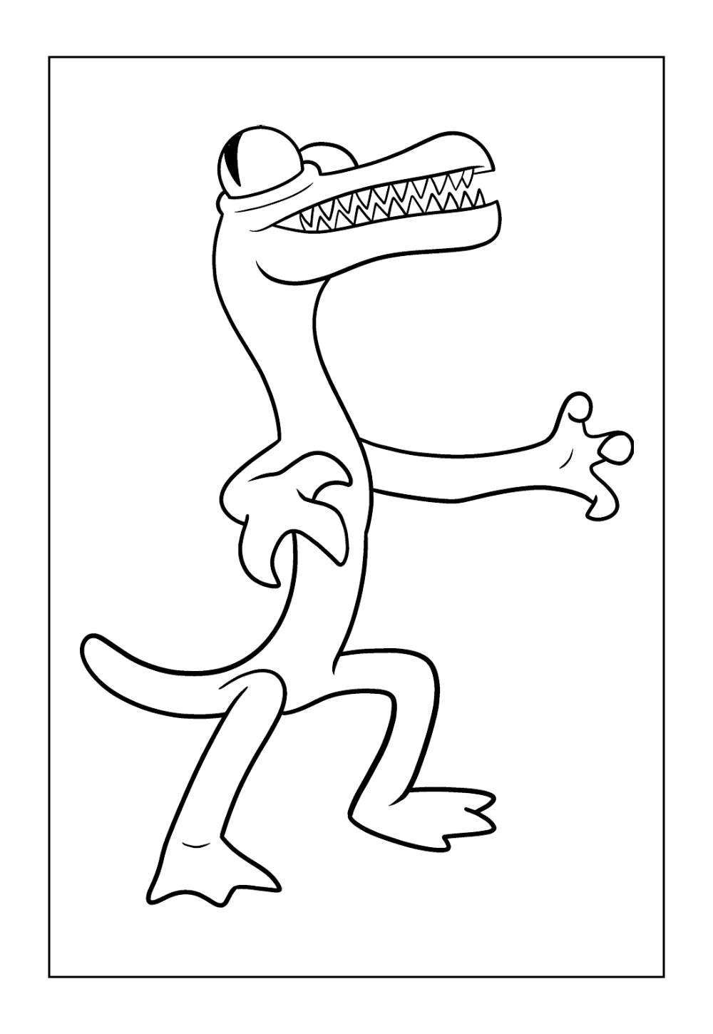 Desenho de Rainbow Friends para pintar