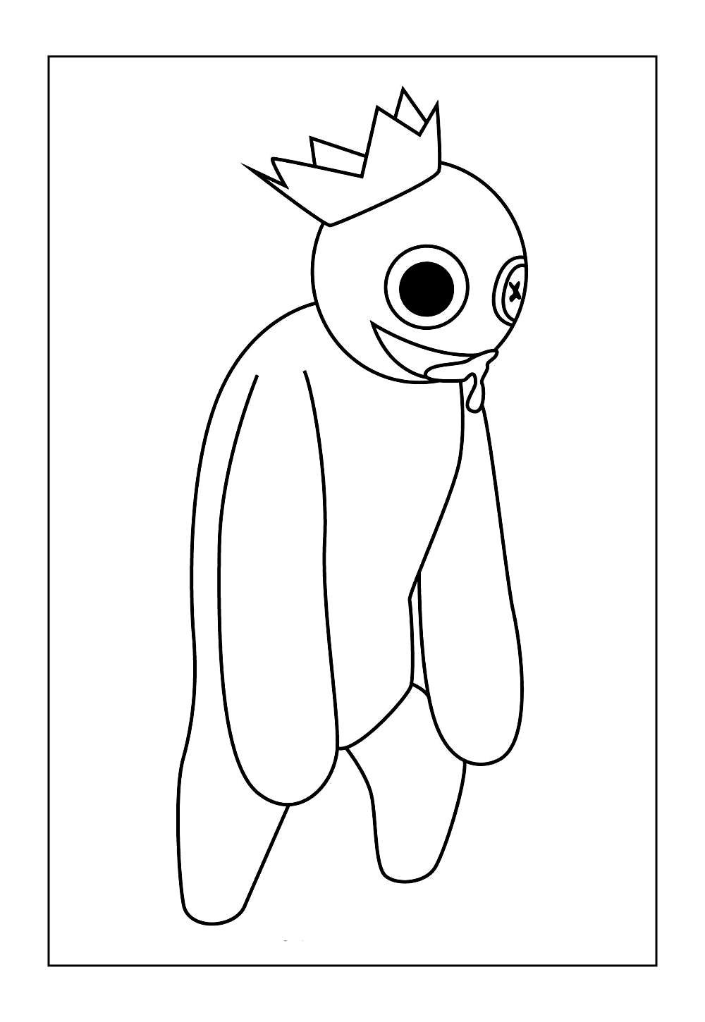 Desenho de Rainbow Friends para colorir