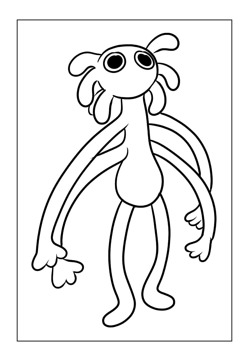Desenho de Rainbow Friends para imprimir