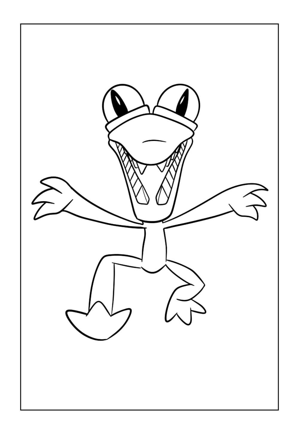 Desenho de Rainbow Friends para colorir