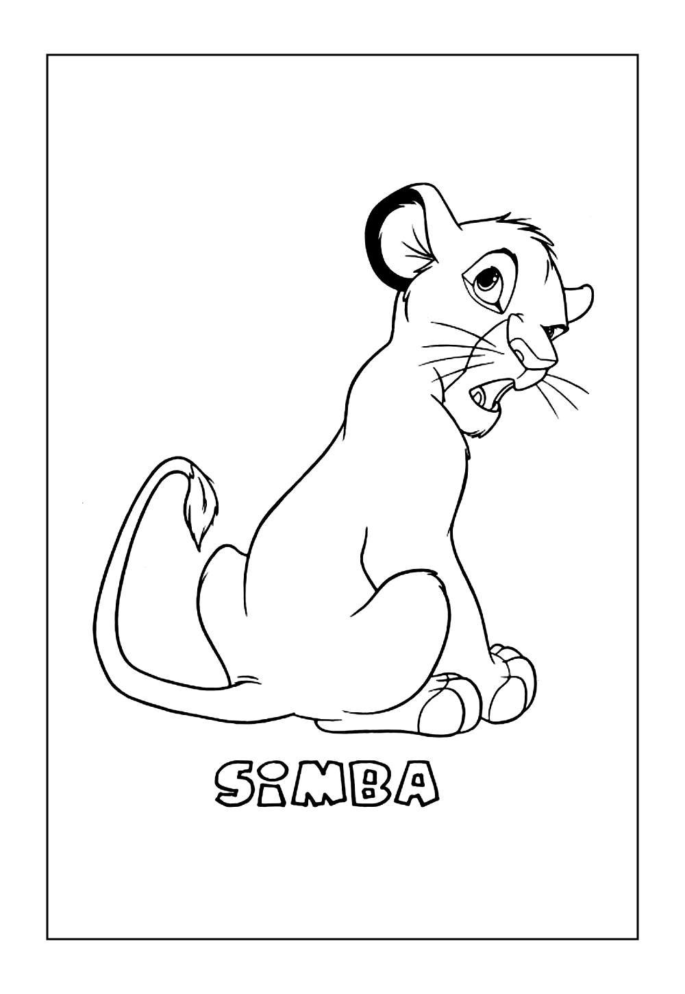 Desenho do Simba