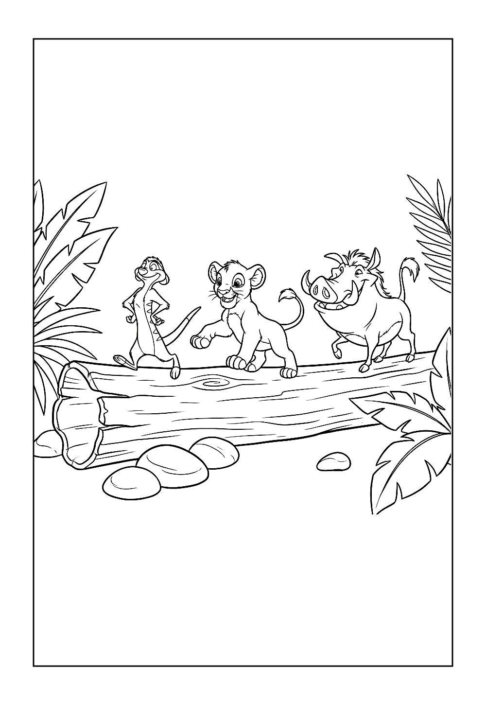 Simba para pintar