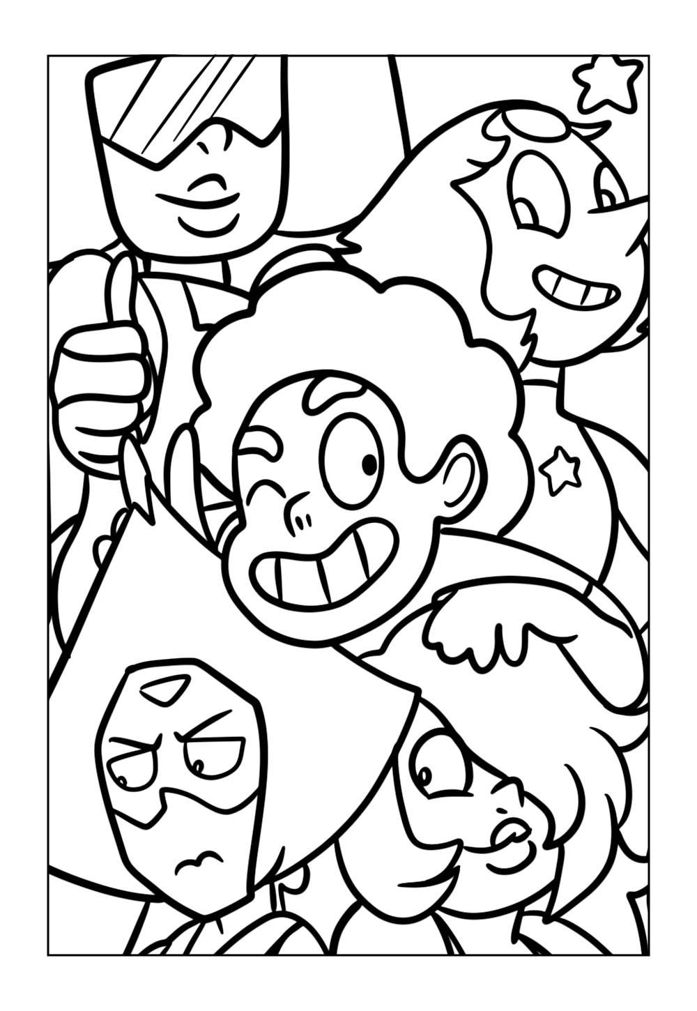 Desenhos de Steven Universo para colorir e pintar