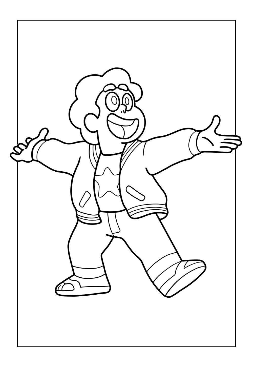 Desenho de Steven Universo para colorir