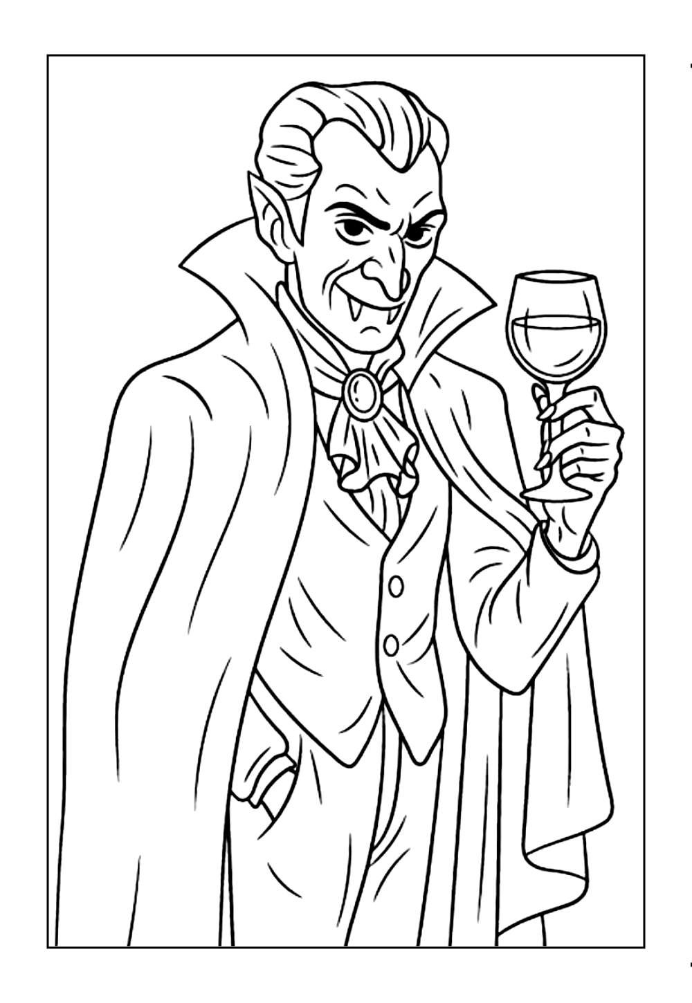 Desenhos de Vampiros para colorir