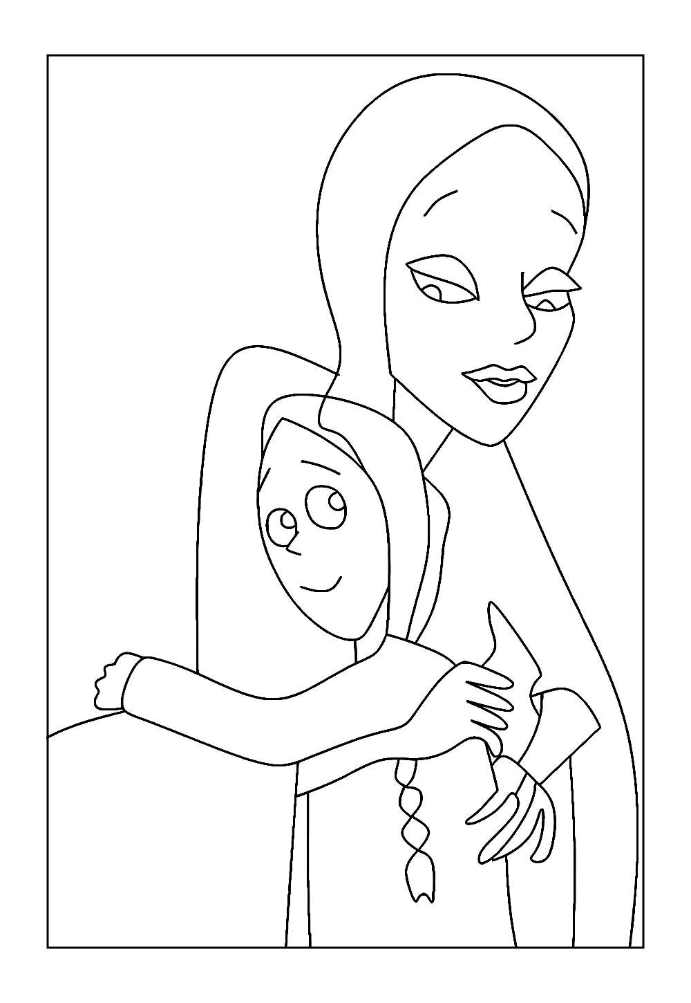 Desenhos de Wandinha Adams para colorir