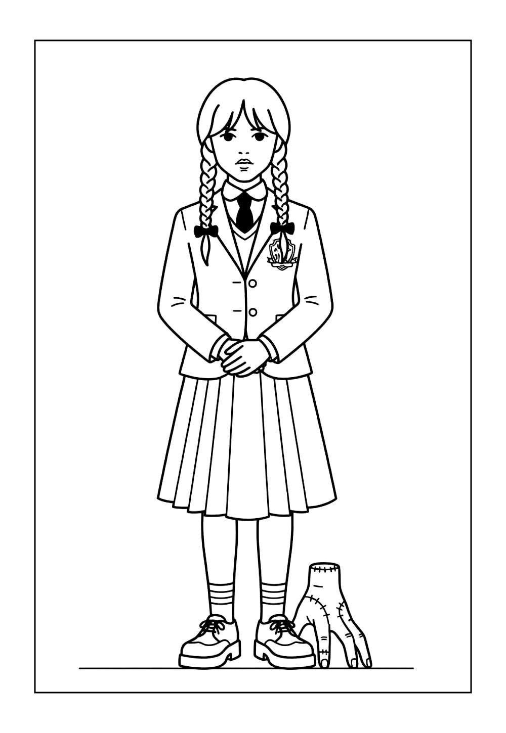 Desenhos da Wandinha Addams