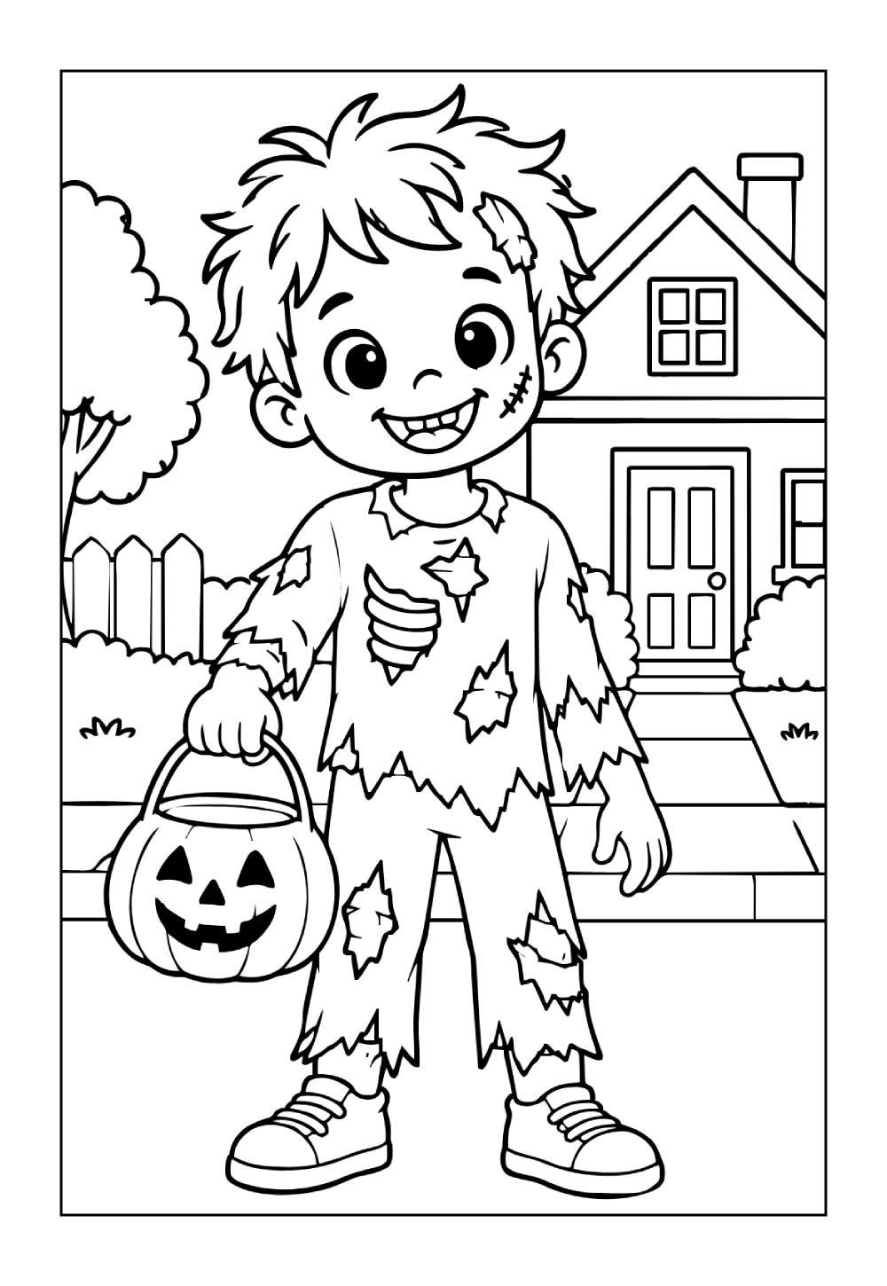 Desenhos de Zumbi para pintar