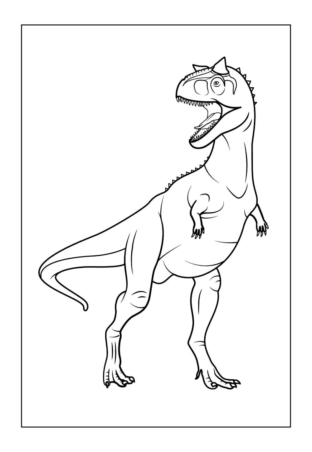 Desenho do Carnotauro para colorir
