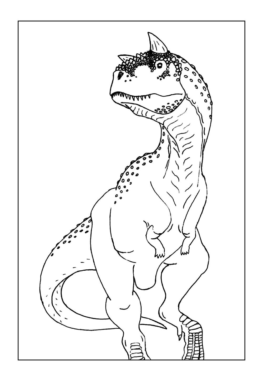 Desenho do Carnotauro para pintar