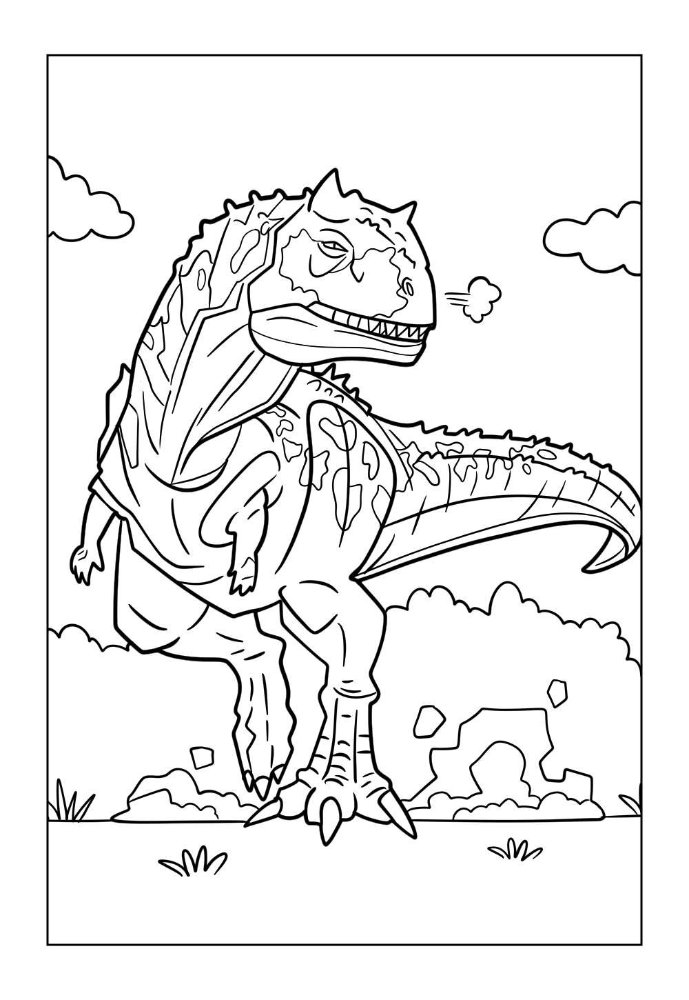 Carnotauro para colorir