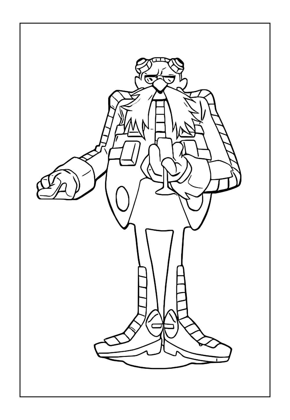 Desenhos do Dr. Eggman para colorir