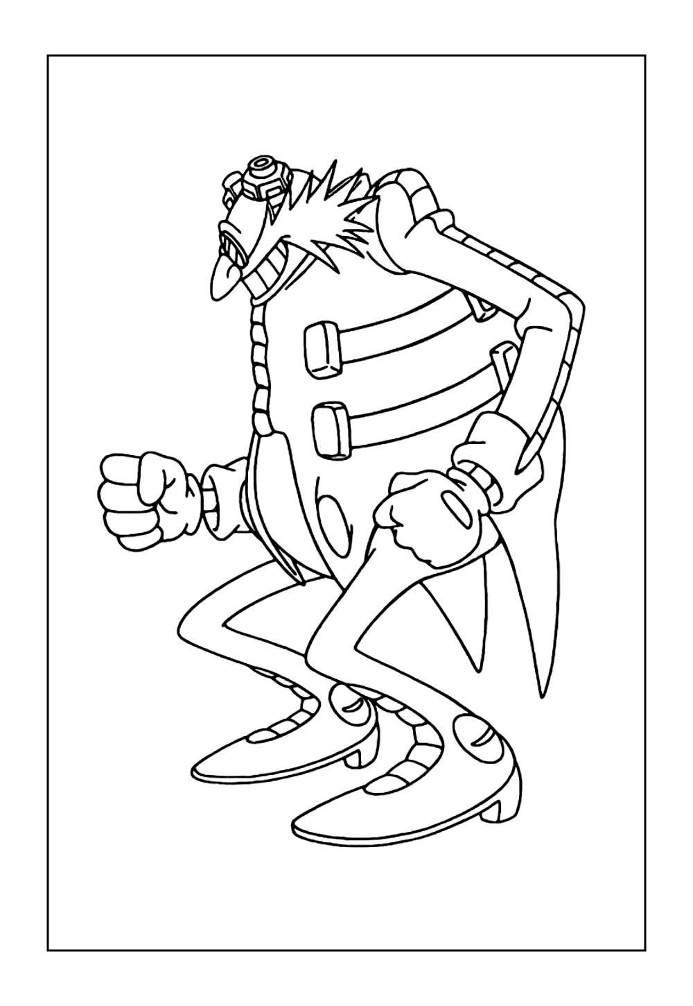 Desenho do Dr. Eggman para colorir