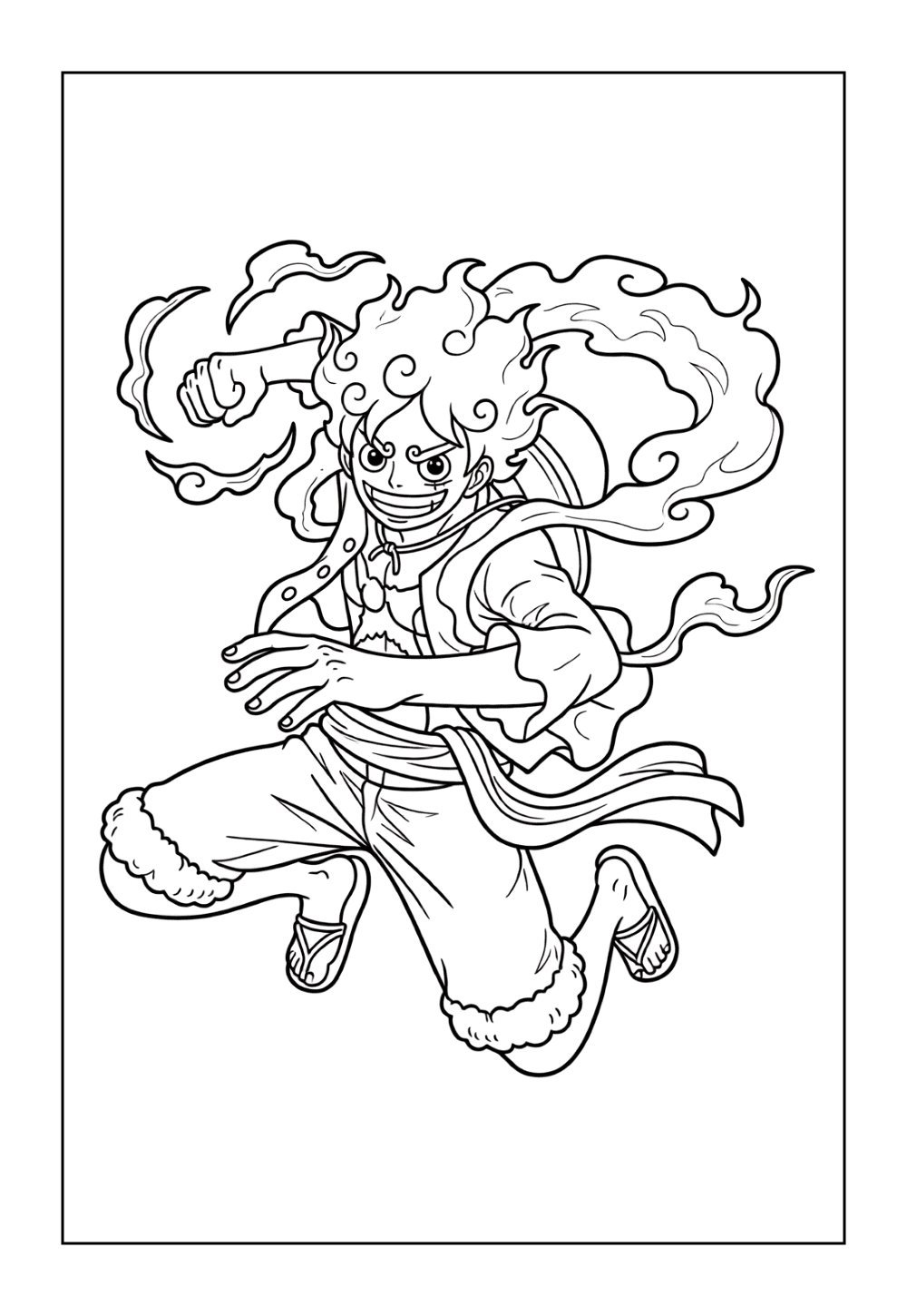 Luffy para colorir