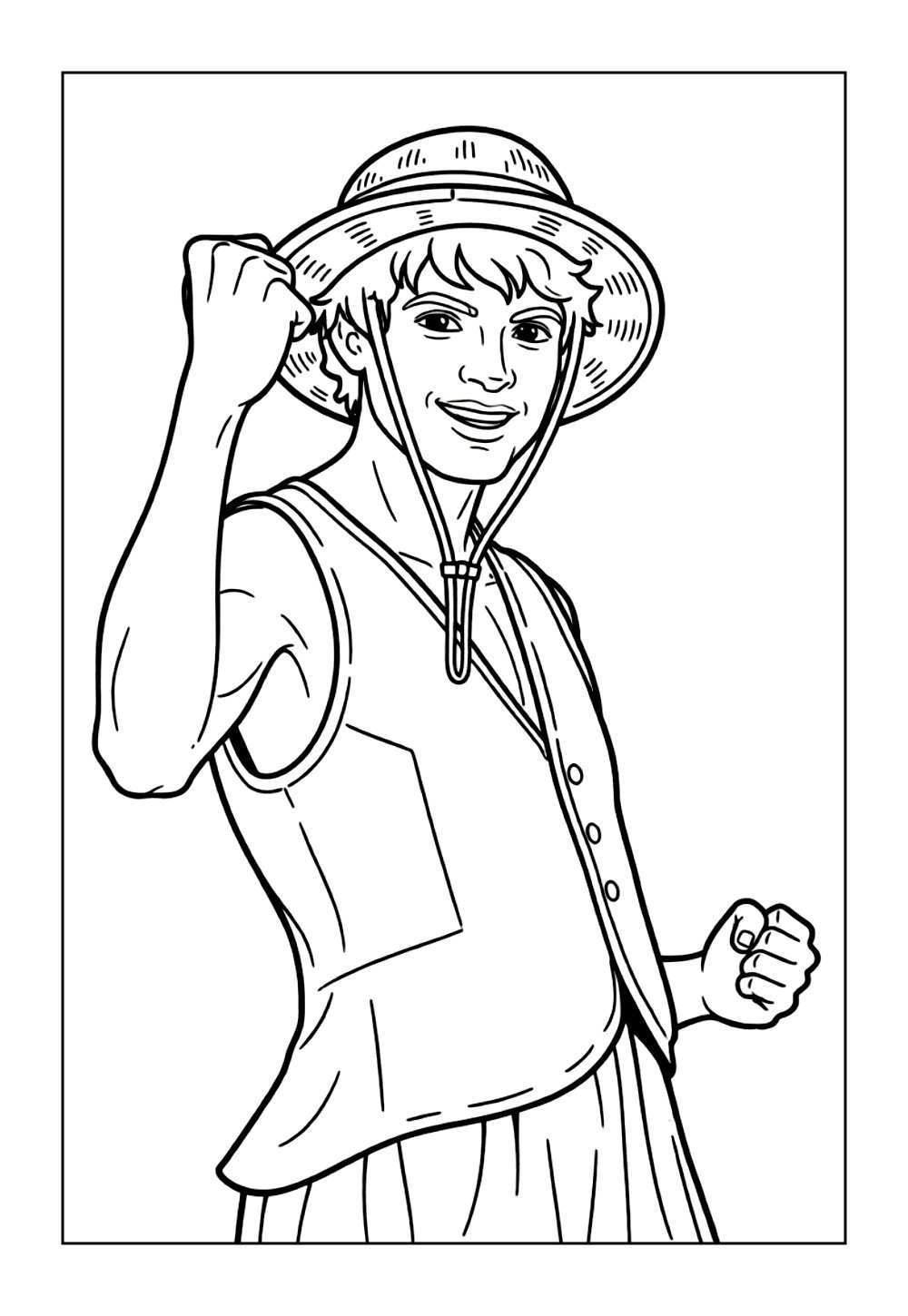 Desenho do Luffy do One Piece