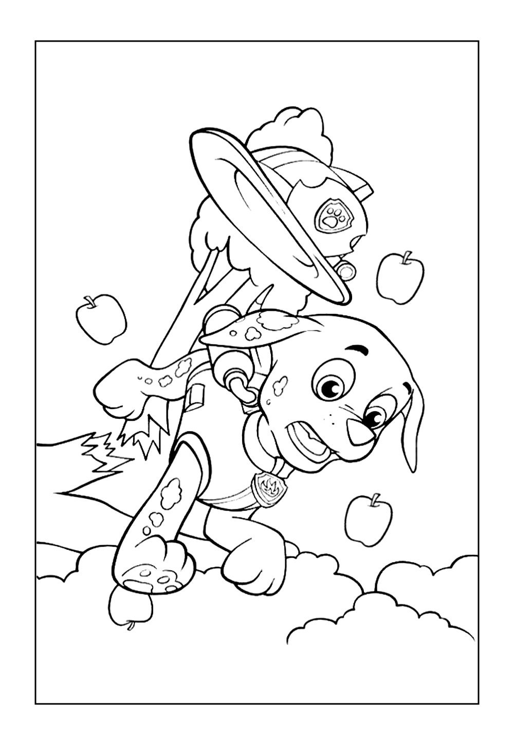 Desenho do Marshall para pintar