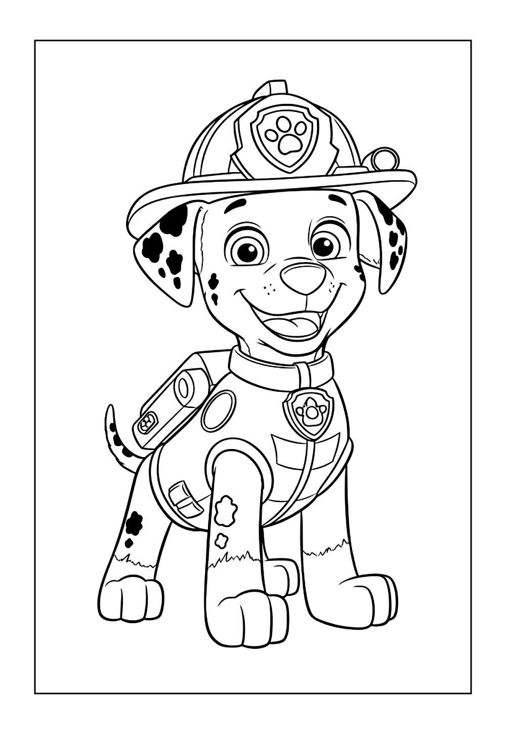 Desenho do Marshall da Patrulha Canina