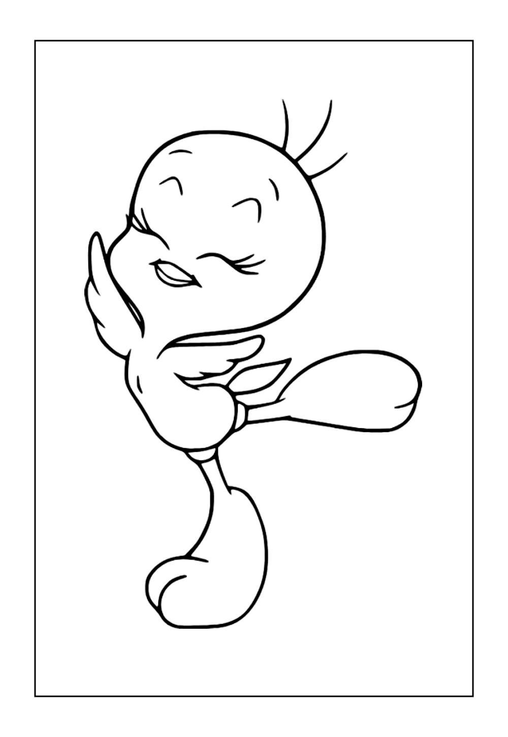 Desenho do Piu-piu para colorir e pintar
