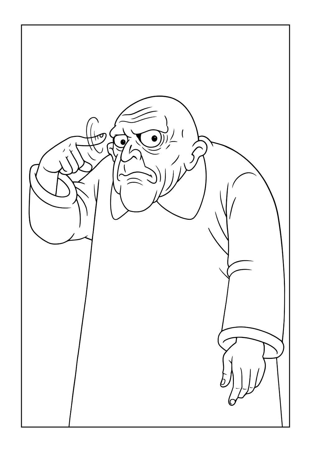 Tio Chico para colorir