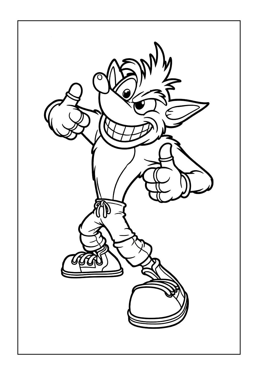 Crash Bandicoot para pintar