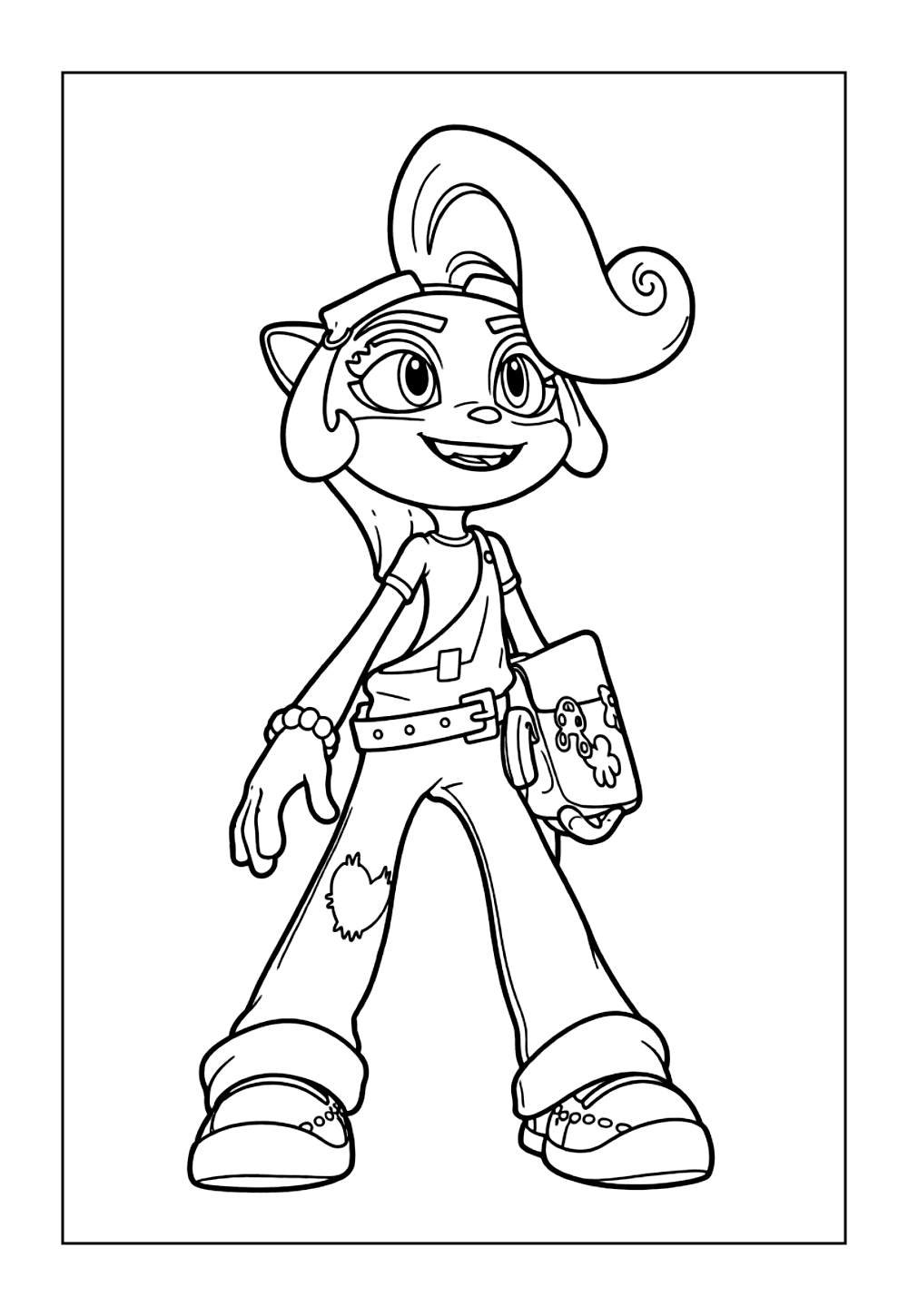 Desenho de Crash Bandicoot para colorir