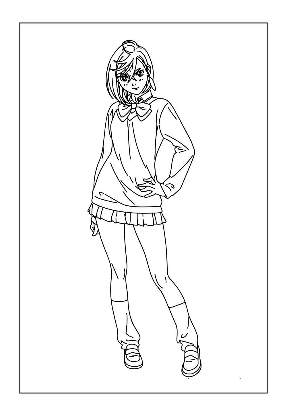 Anime Dandadan para colorir