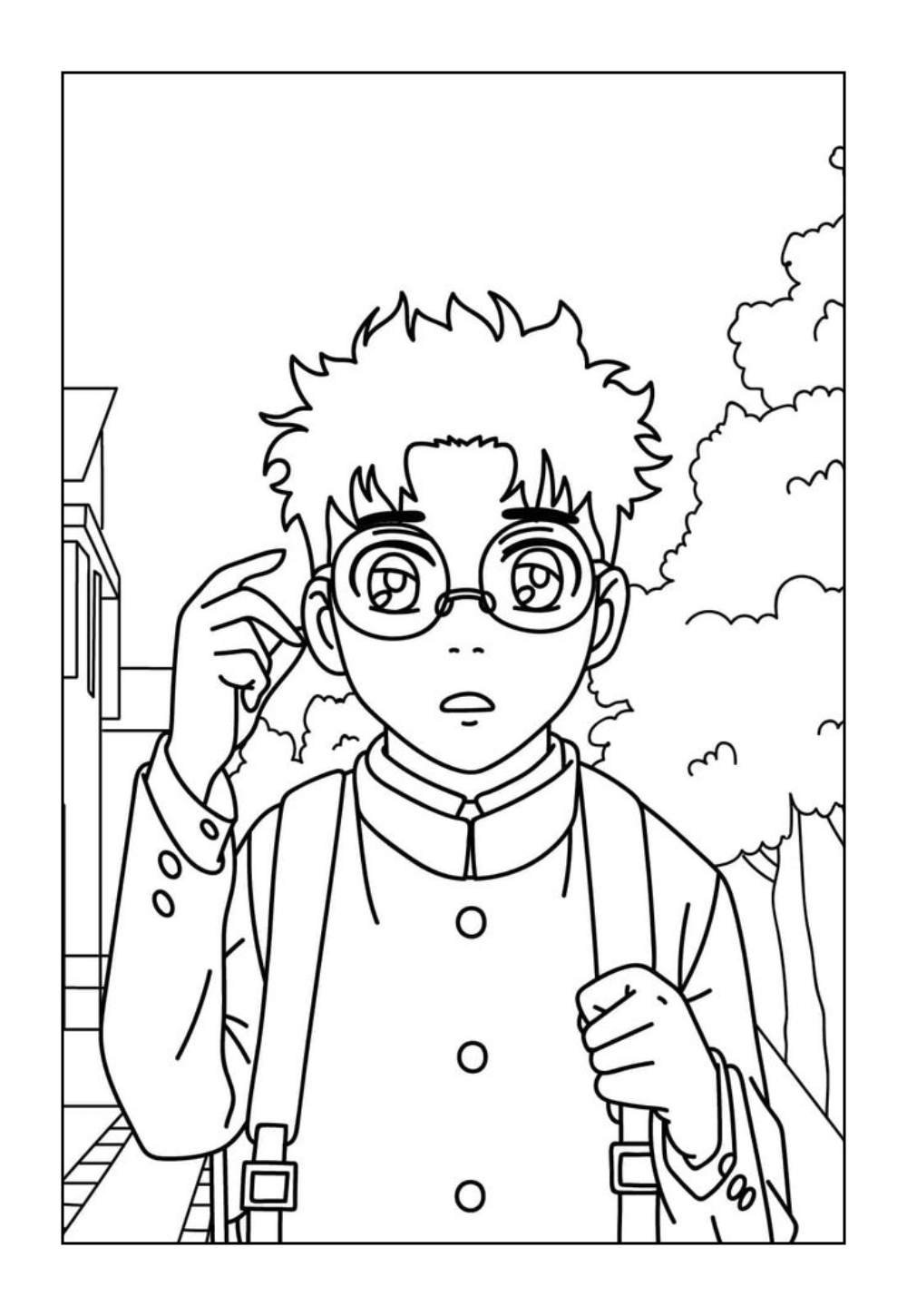 Desenhos do Anime Dandadan para pintar