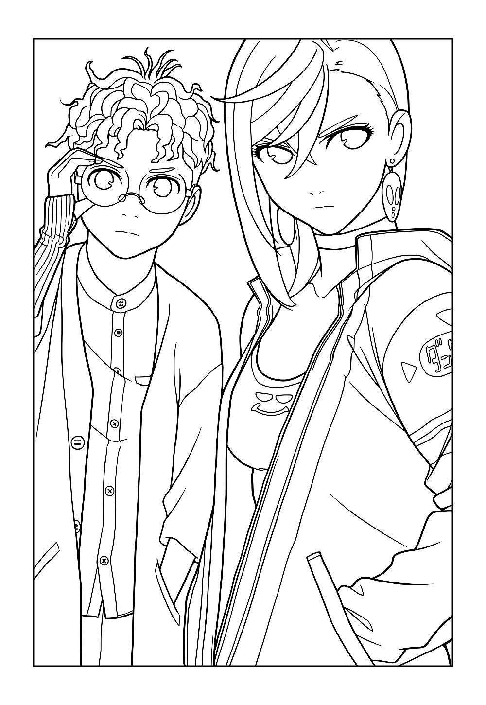 Desenhos do Dandadan para colorir