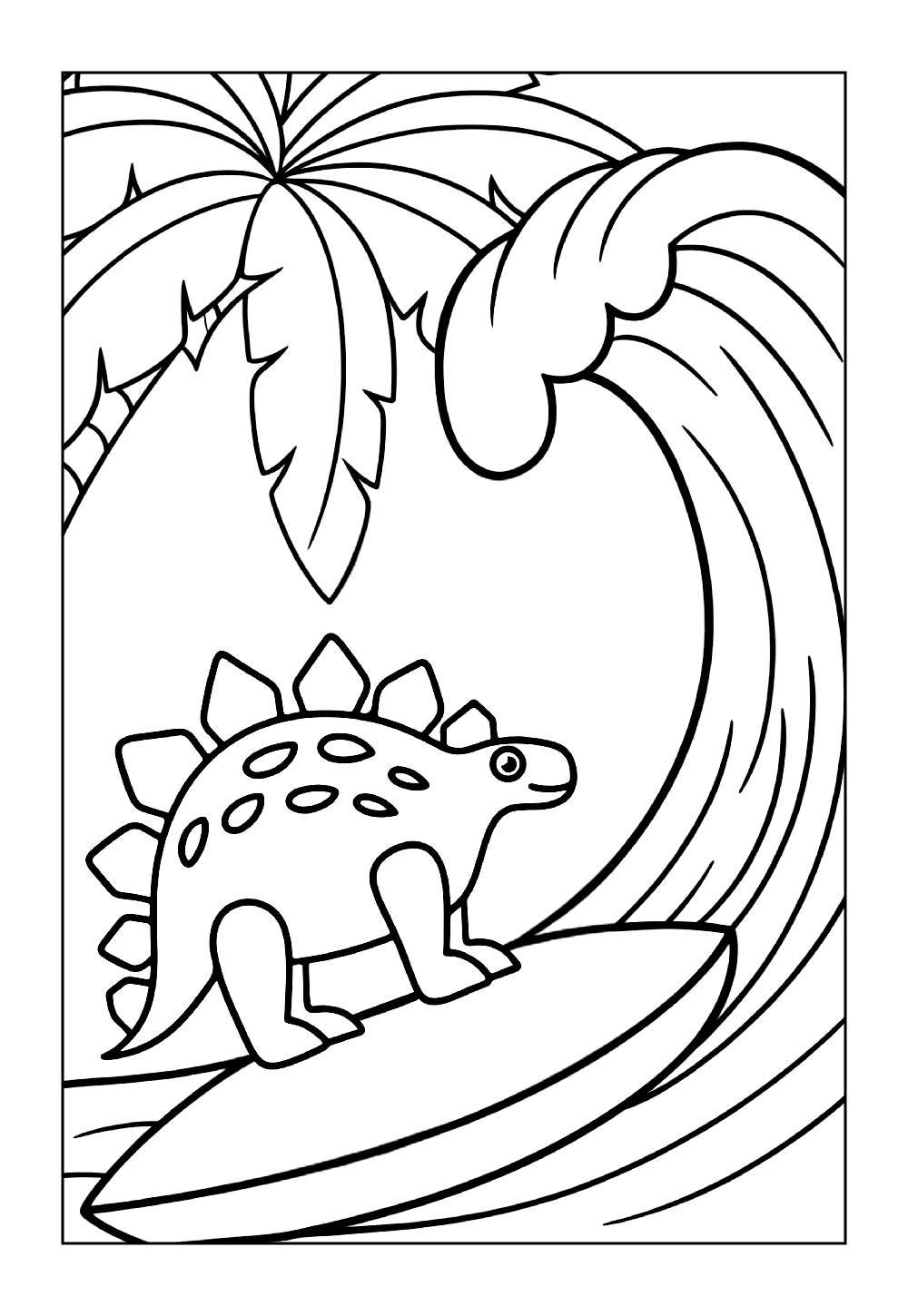 Desenho do Estegossauro