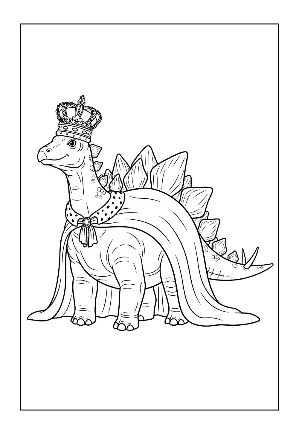 Desenho do Estegossauro para colorir