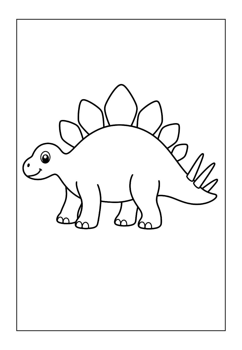 Desenhos do Estegossauro para colorir