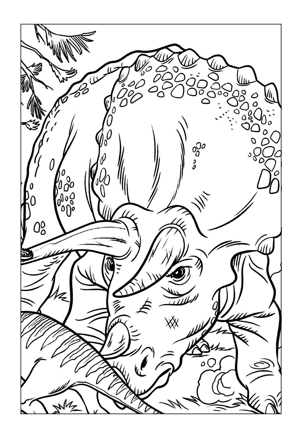 Triceratops para pintar