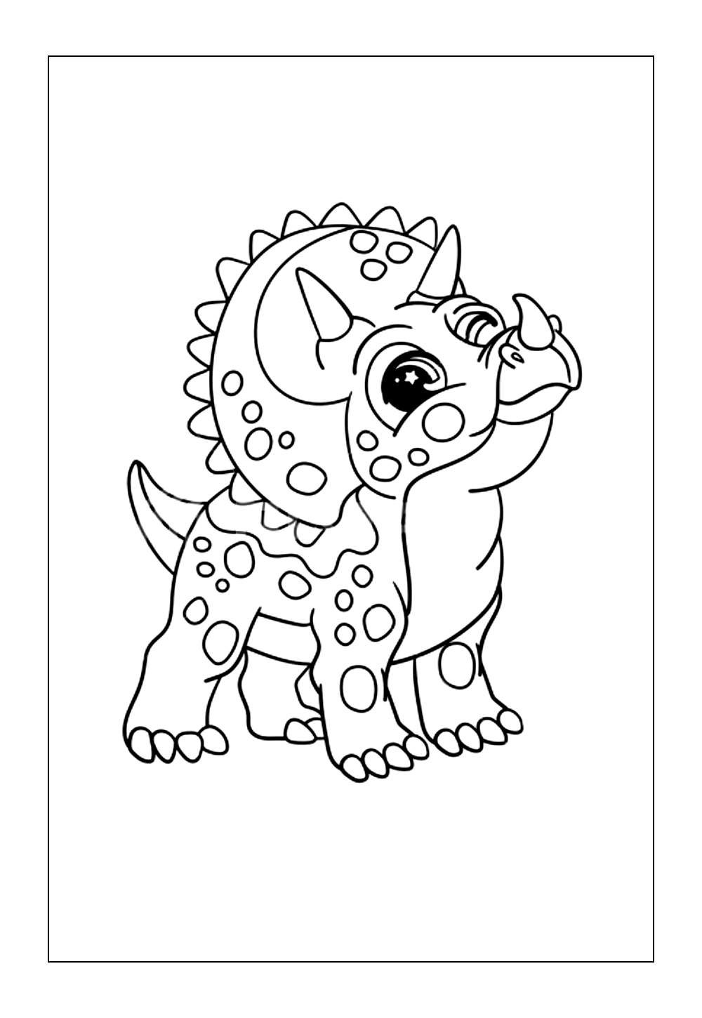 Triceratops para pintar