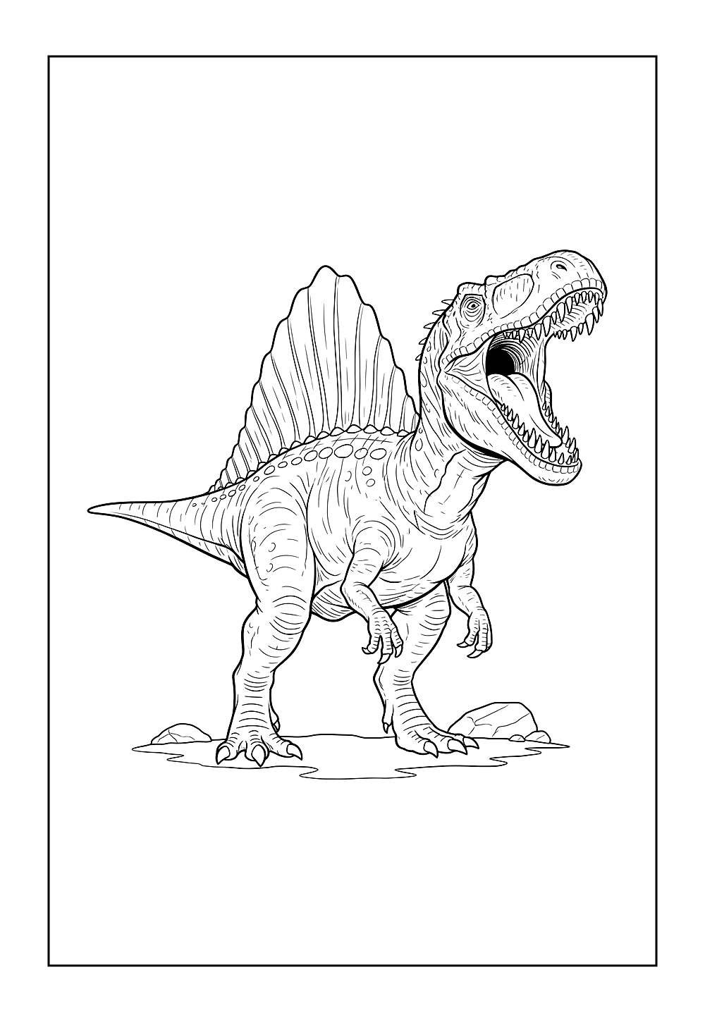 Desenhos de Dinossauro Espinossauro