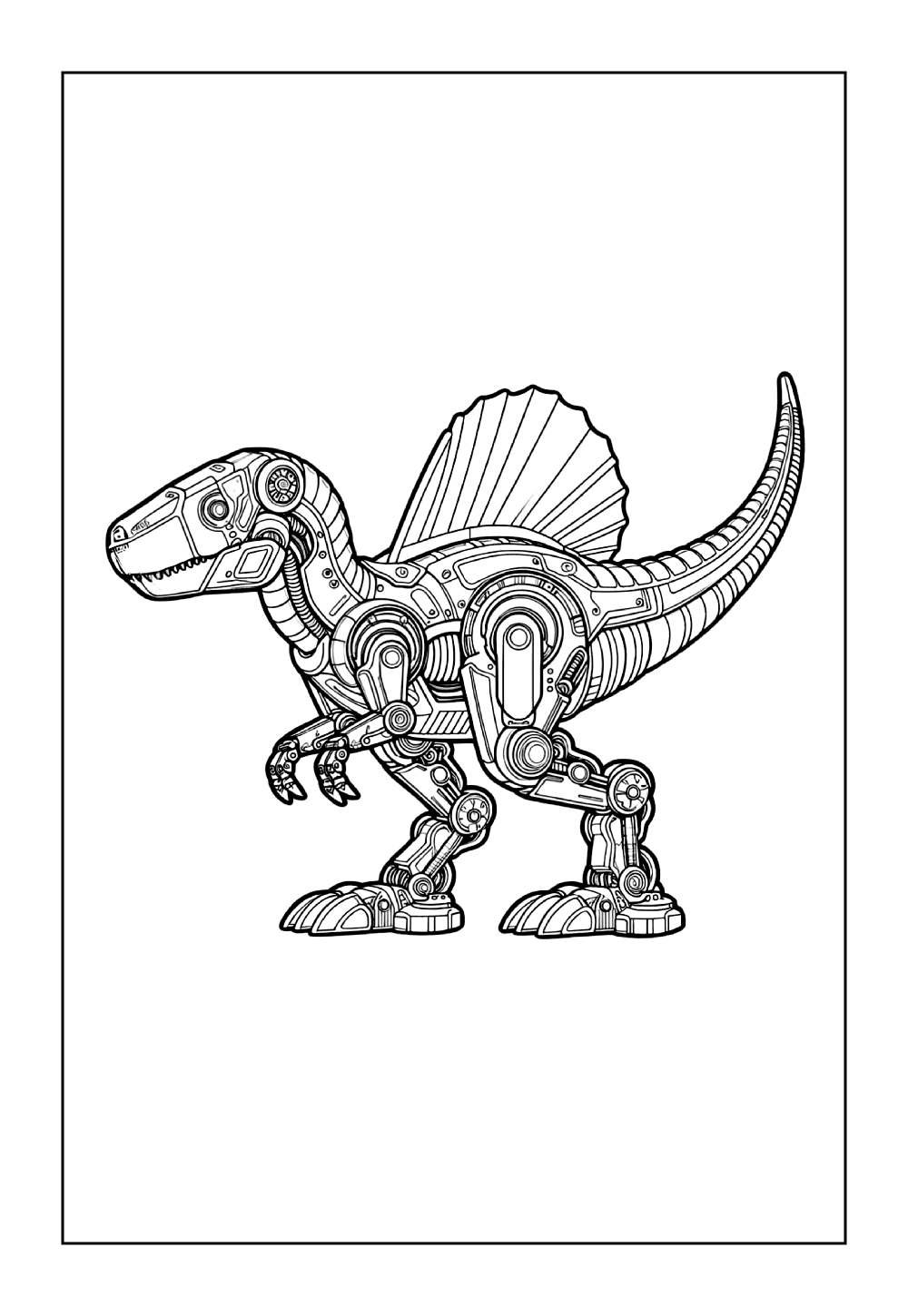 Desenhos de Dinossauro Espinossauro Robô