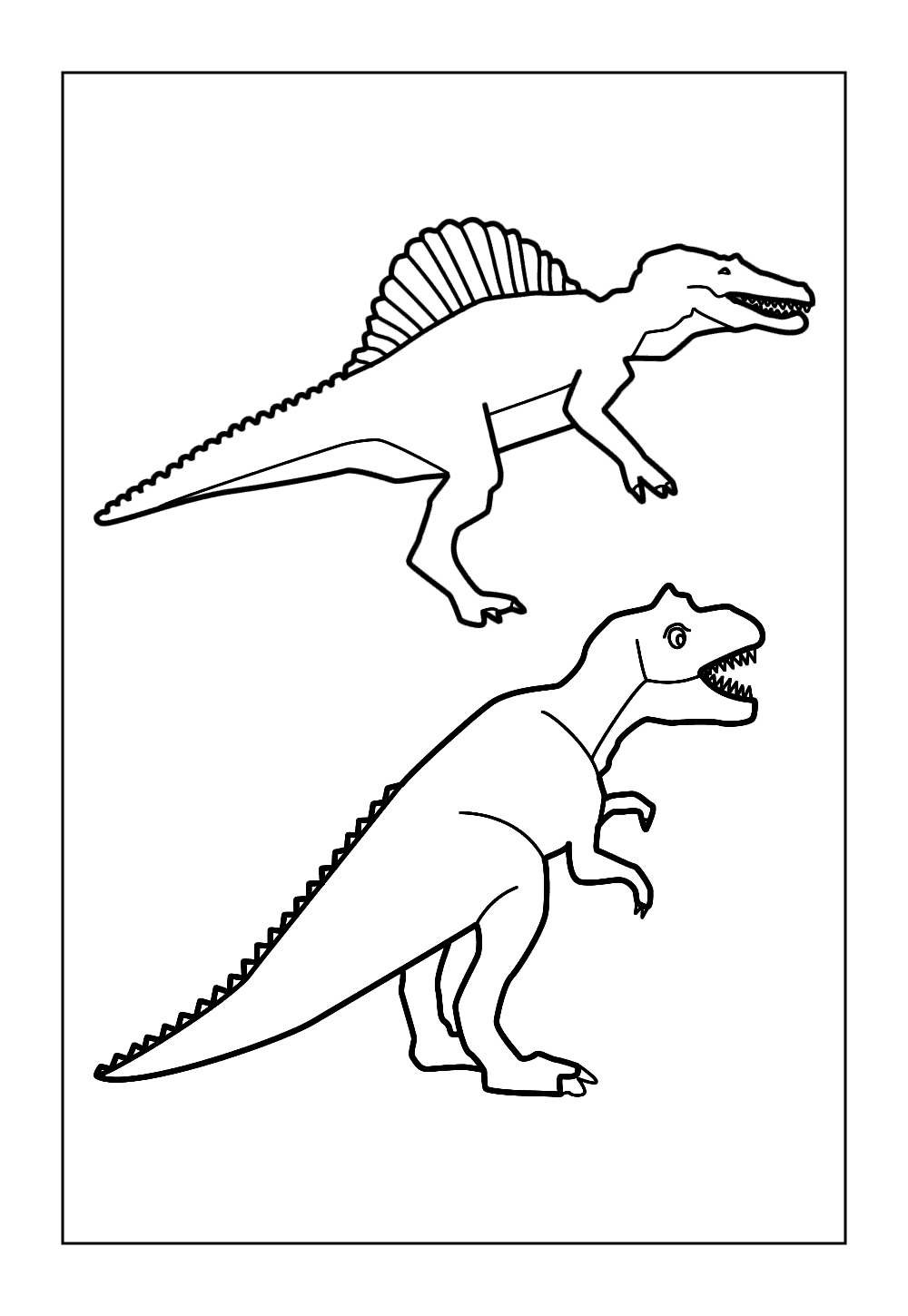 Dinossauro Espinossauro para colorir