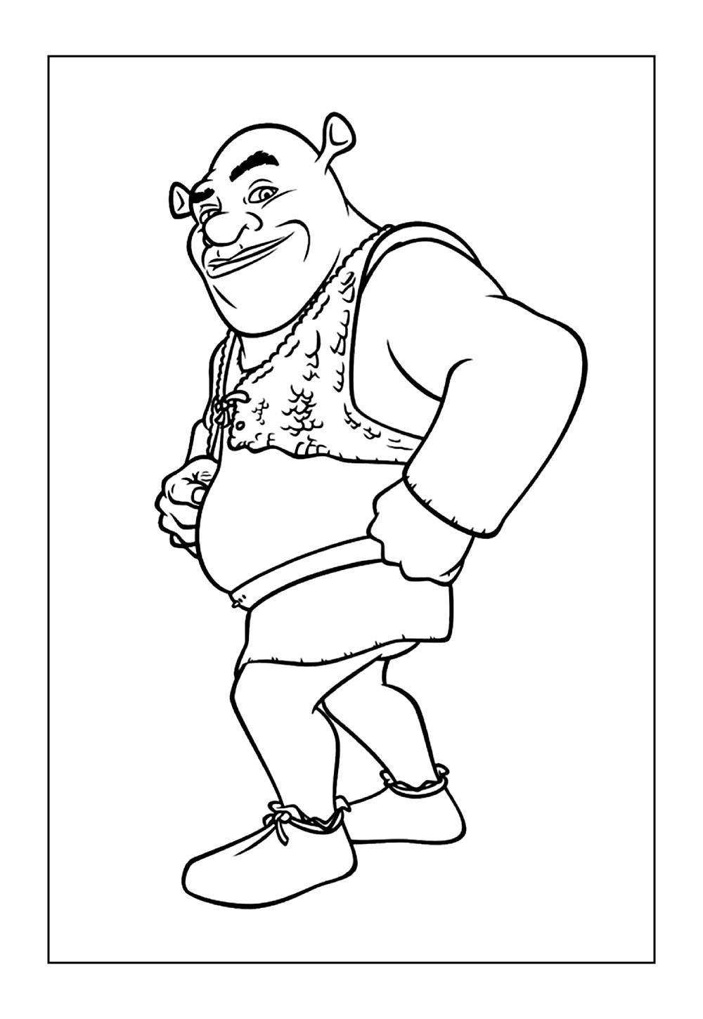 Desenho do Shrek para colorir