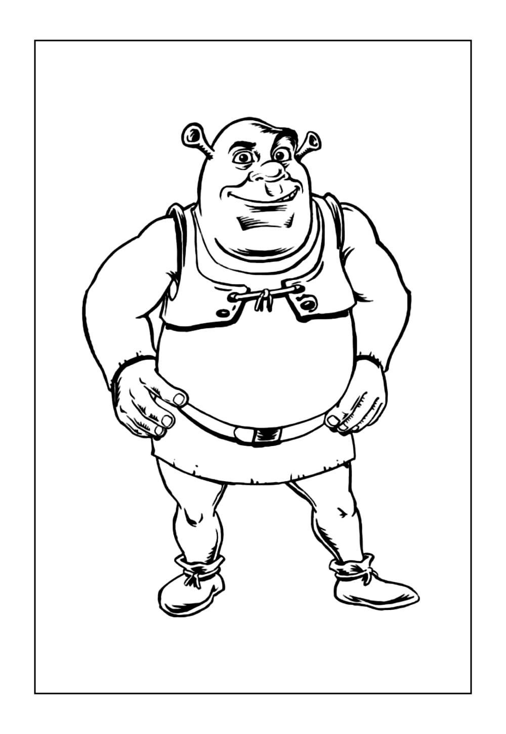 Desenhos de Shrek para pintar e colorir
