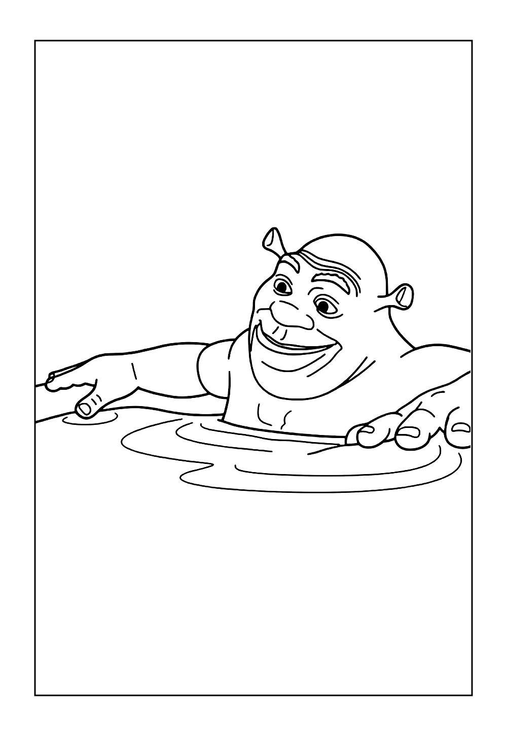 Desenho Shrek para Colorir