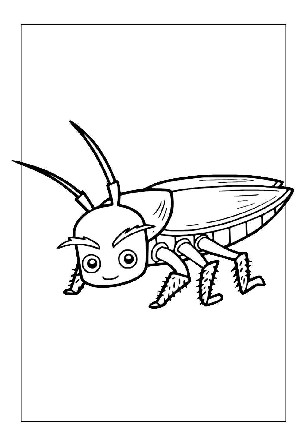 Desenho de Baratinha para colorir